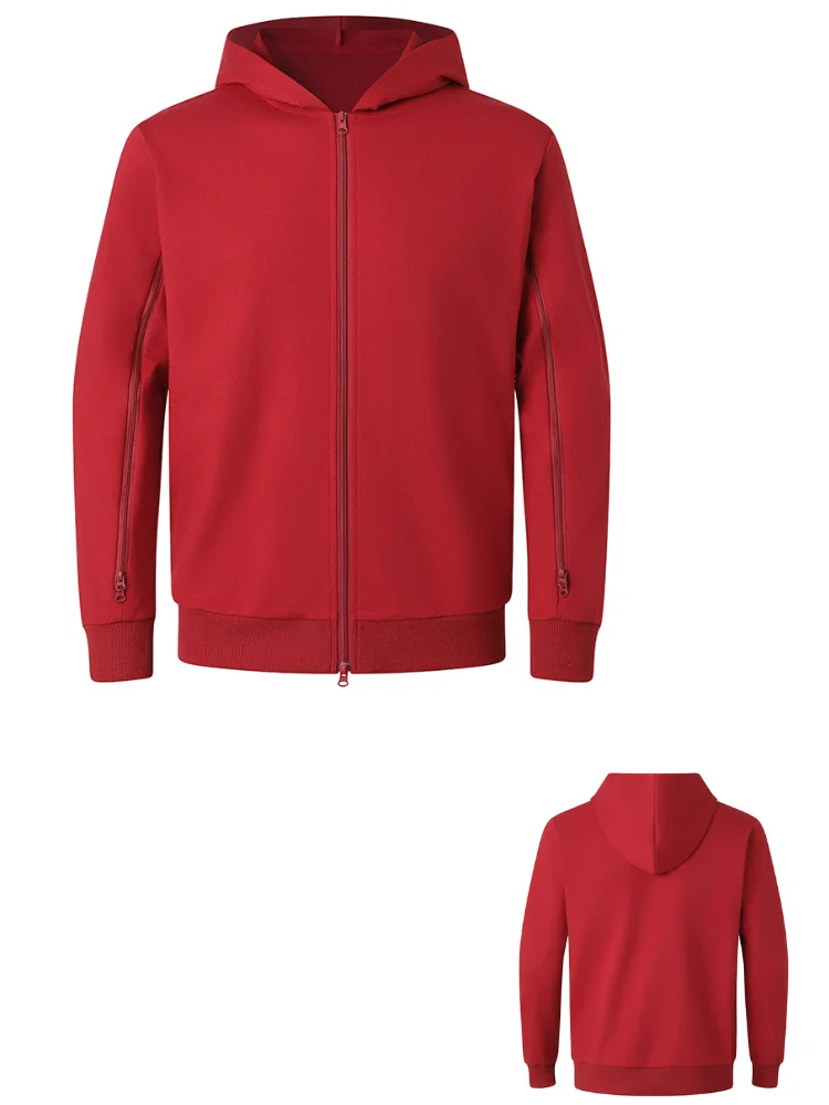 Unisex Dialysis Sweatshirts with Two-Way Arm Zippers, Antibacterial Breathable Fabric, Soft Comfort Pockets,early bird tested - Image 3